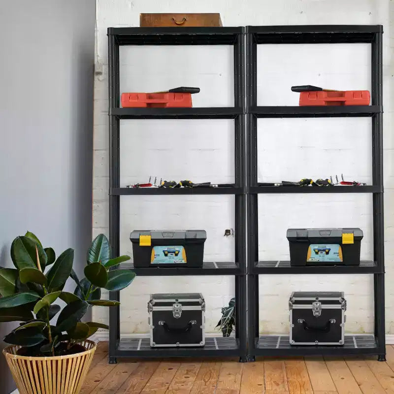 Costway Lot de 2 étagères ventilées à 5 niveaux, 7,5 kg, autoportantes, multifonctionnelles