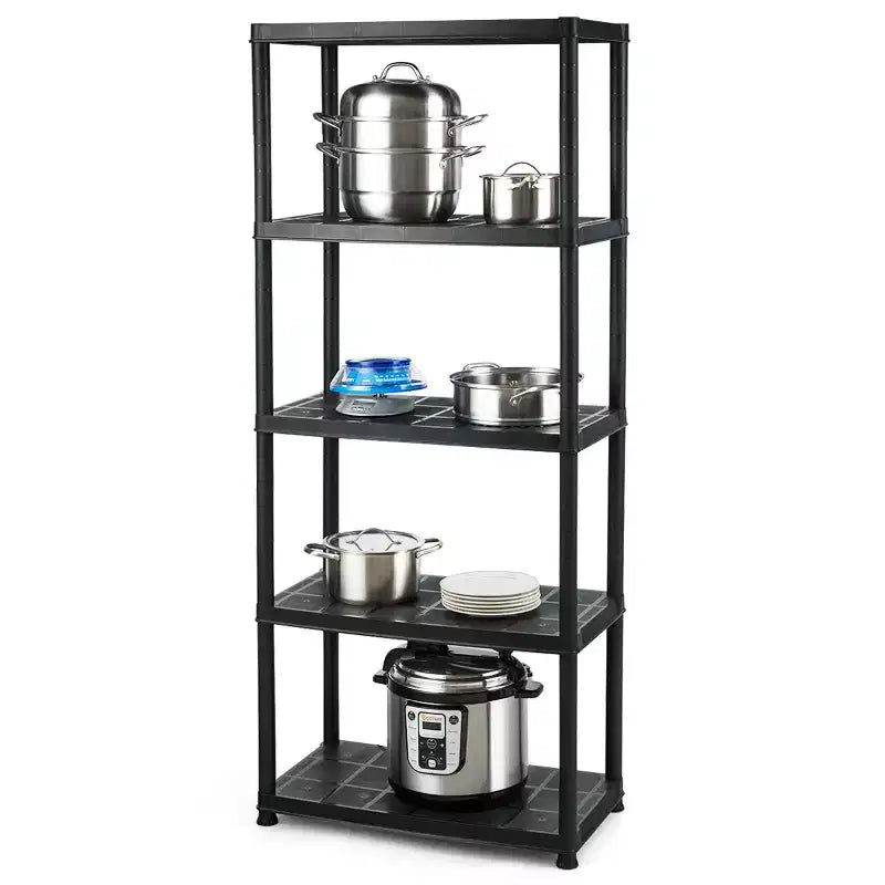 Costway Lot de 2 étagères ventilées à 5 niveaux, 7,5 kg, autoportantes, multifonctionnelles
