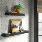 24 Floating Wood Shelf - Threshold