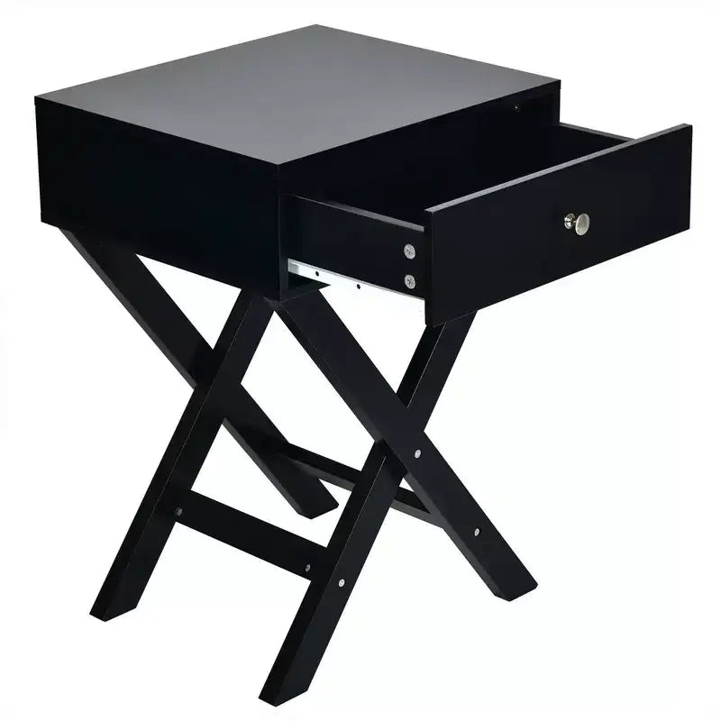 Costway Lot de 2 tables de chevet X Table d'appoint avec tiroir