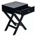 Costway Lot de 2 tables de chevet X Table d'appoint avec tiroir