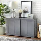 Buylateral Pacific Modular Design Stackable Cabinet with Sliding Doors