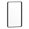 Emma and Oliver 20 x 30 Rectangular Wall Mirror with Black Frame, Silver Backing for Clarity and Shatterproof Glass for Entryways, Bathrooms & More
