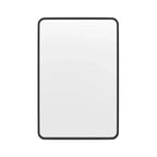 Miroir mural rectangulaire Emma and Oliver 20 x 30 avec cadre noir, dos argenté pour la clarté et verre incassable pour les entrées, les salles de bain et plus encore