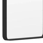 Miroir mural rectangulaire Emma and Oliver 20 x 30 avec cadre noir, dos argenté pour la clarté et verre incassable pour les entrées, les salles de bain et plus encore
