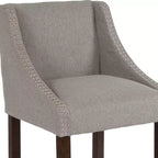 Emma et Oliver – Lot de 2 tabourets de comptoir de 61 cm, style transitionnel, noyer, avec garniture cloutée décorative.