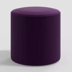 Skyline Furniture Round Thalia Ottoman in Velvet