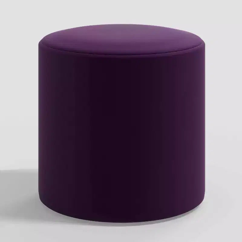 Skyline Furniture Thalia Pouf Rond en Velours