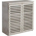 Crestview Collection Hudson 32 Wide Slat Door Accent Cabinet