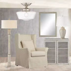 Meuble d'appoint à portes à lattes larges Crestview Collection Hudson 32