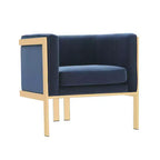 Lot de 2 fauteuils d'appoint en velours Paramount - Manhattan Comfort
