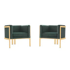Lot de 2 fauteuils d'appoint en velours Paramount - Manhattan Comfort