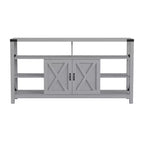 Console multimédia Merrick Lane avec rangements ouverts et fermés
