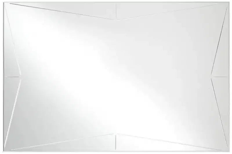 Miroir mural décoratif rectangulaire Possini Euro Design Relevei, cadre en bois et métal argenté moderne, 66 cm de large, pour salle de bain, chambre à coucher ou intérieur.
