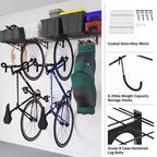 Support à vélos robuste avec 6 crochets - Capacité de rangement pour 4 vélos par Rad Sportz