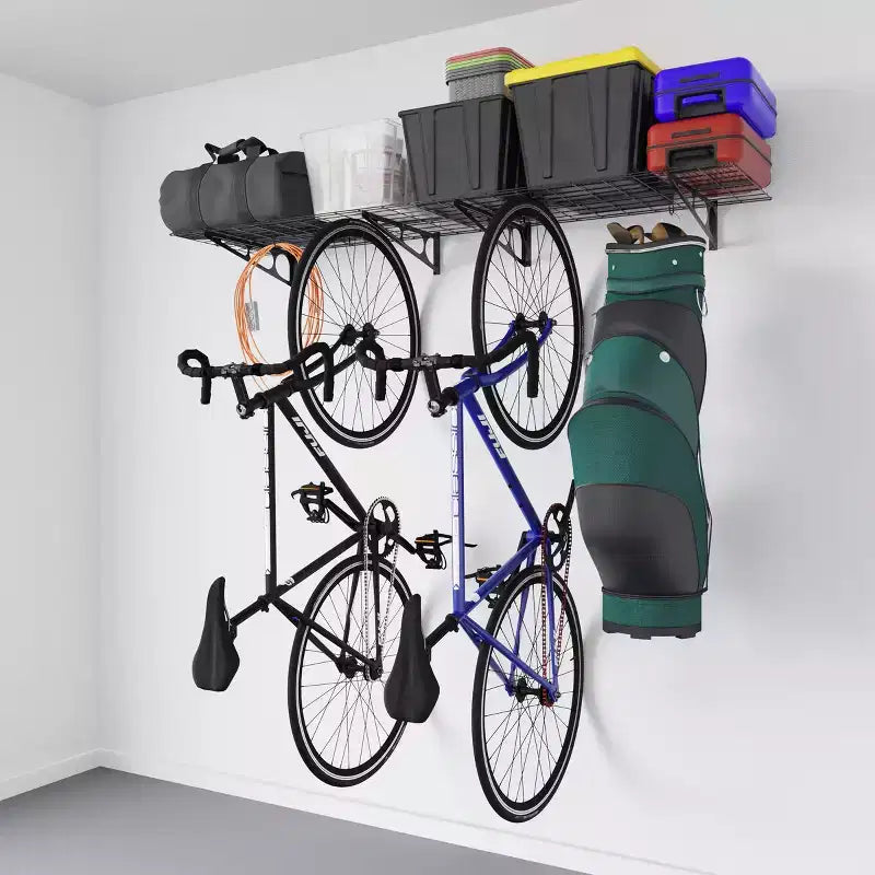Support à vélos robuste avec 6 crochets - Capacité de rangement pour 4 vélos par Rad Sportz