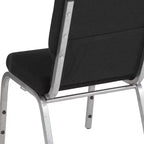 Lot de 4 chaises d'église empilables Emma et Oliver de 47 cm de large
