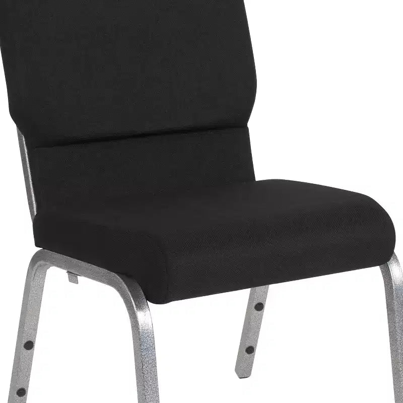 Lot de 4 chaises d'église empilables Emma et Oliver de 47 cm de large