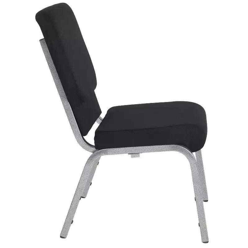 Lot de 4 chaises d'église empilables Emma et Oliver de 47 cm de large