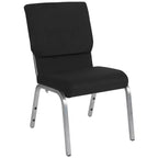 Lot de 4 chaises d'église empilables Emma et Oliver de 47 cm de large