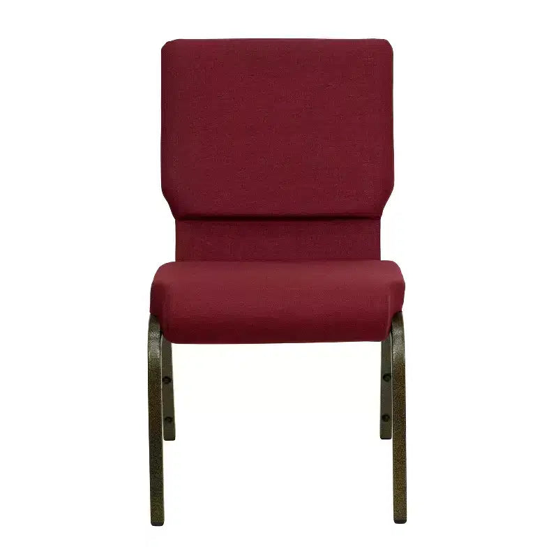 Lot de 4 chaises d'église empilables Emma et Oliver de 47 cm de large