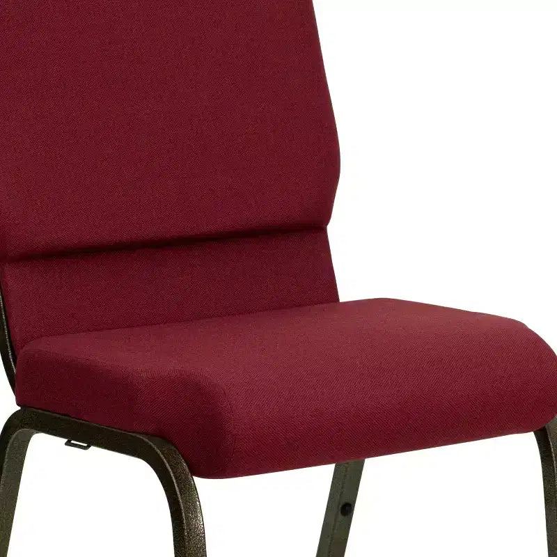 Lot de 4 chaises d'église empilables Emma et Oliver de 47 cm de large