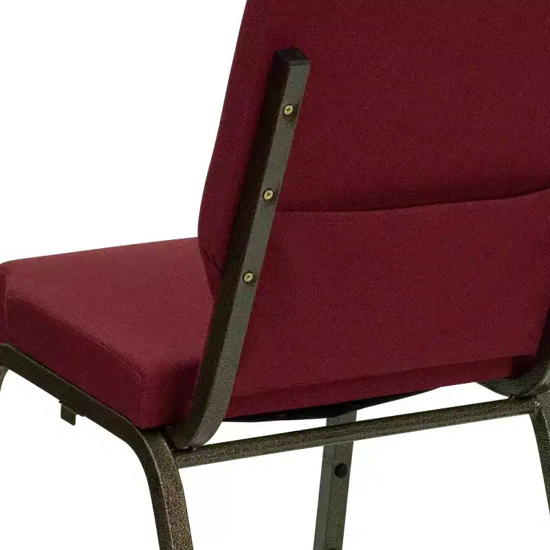 Lot de 4 chaises d'église empilables Emma et Oliver de 47 cm de large