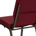 Lot de 4 chaises d'église empilables Emma et Oliver de 47 cm de large