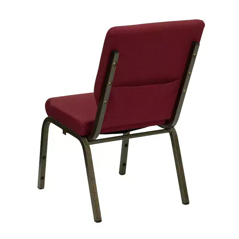 Lot de 4 chaises d'église empilables Emma et Oliver de 47 cm de large