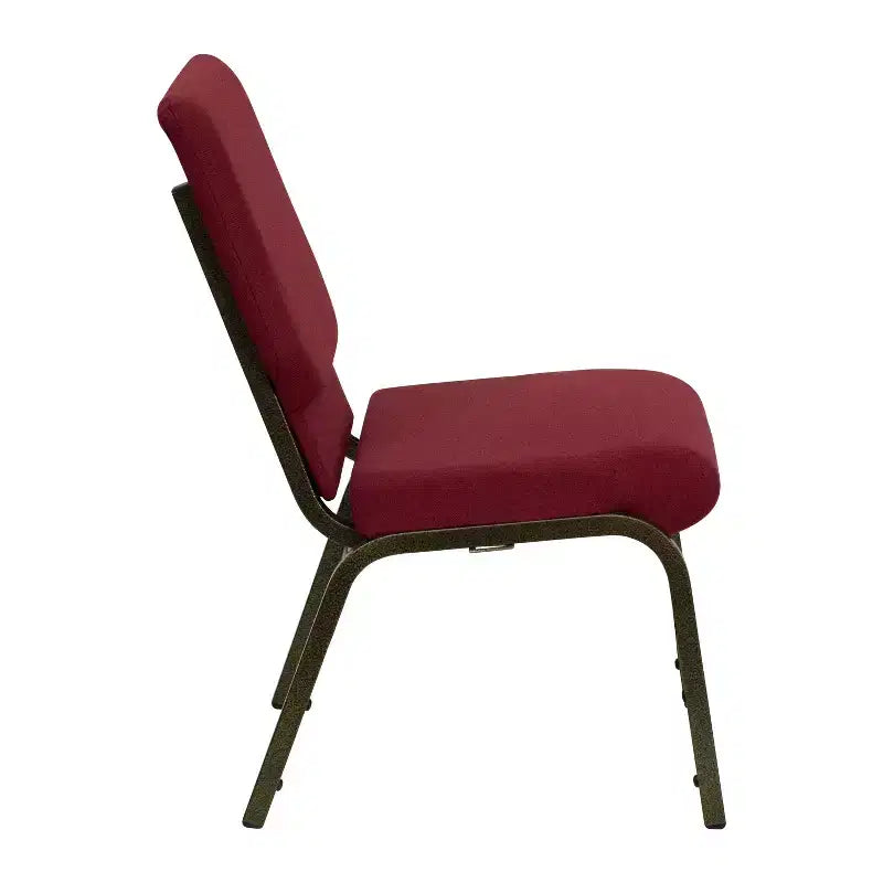 Lot de 4 chaises d'église empilables Emma et Oliver de 47 cm de large