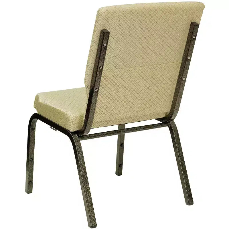 Lot de 4 chaises d'église empilables Emma et Oliver de 47 cm de large