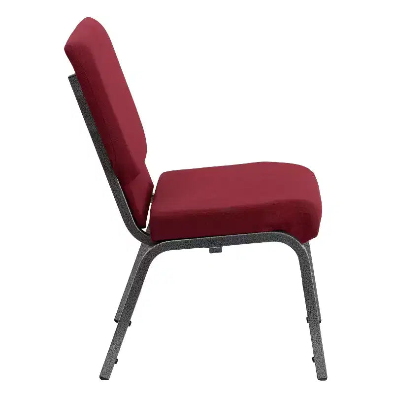 Lot de 4 chaises d'église empilables Emma et Oliver de 47 cm de large