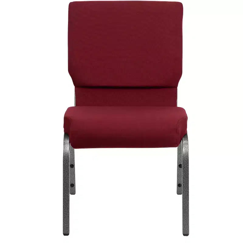 Lot de 4 chaises d'église empilables Emma et Oliver de 47 cm de large