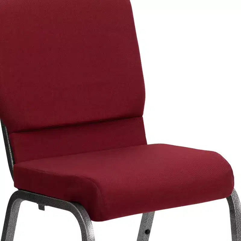 Lot de 4 chaises d'église empilables Emma et Oliver de 47 cm de large