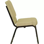 Lot de 4 chaises d'église empilables Emma et Oliver de 47 cm de large