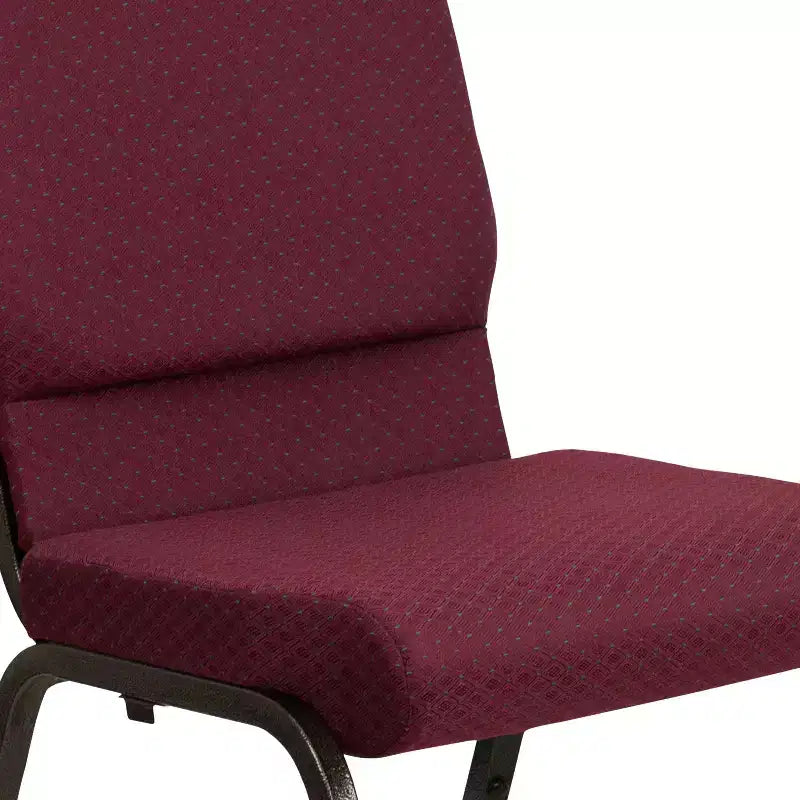 Lot de 4 chaises d'église empilables Emma et Oliver de 47 cm de large