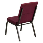 Lot de 4 chaises d'église empilables Emma et Oliver de 47 cm de large