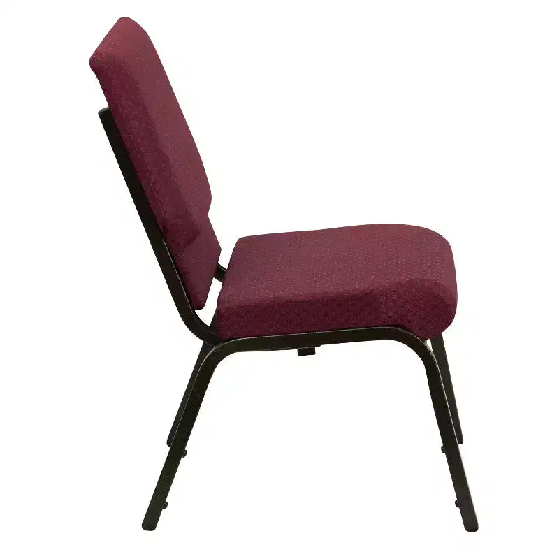 Lot de 4 chaises d'église empilables Emma et Oliver de 47 cm de large