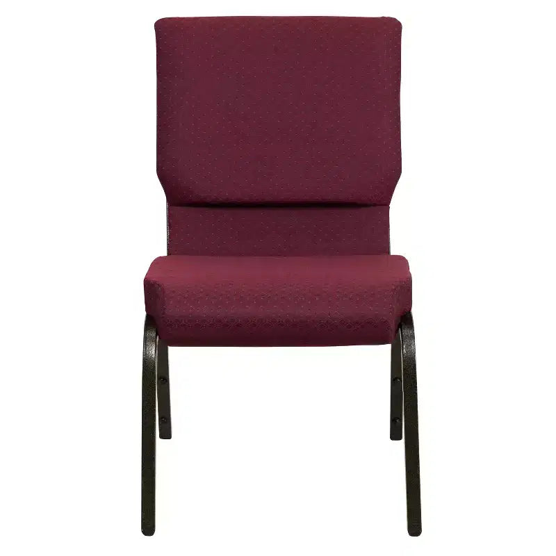 Lot de 4 chaises d'église empilables Emma et Oliver de 47 cm de large