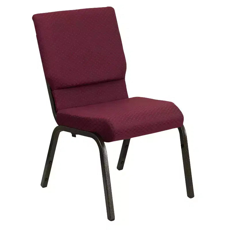 Lot de 4 chaises d'église empilables Emma et Oliver de 47 cm de large