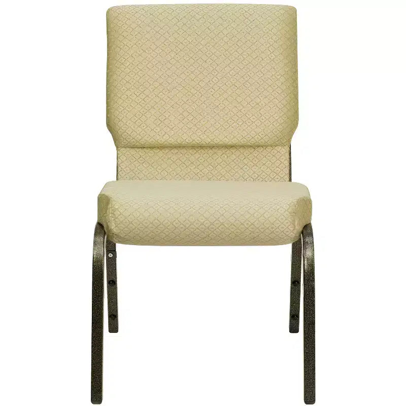 Lot de 4 chaises d'église empilables Emma et Oliver de 47 cm de large