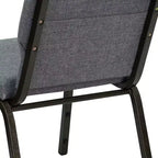 Lot de 4 chaises d'église empilables Emma et Oliver de 47 cm de large