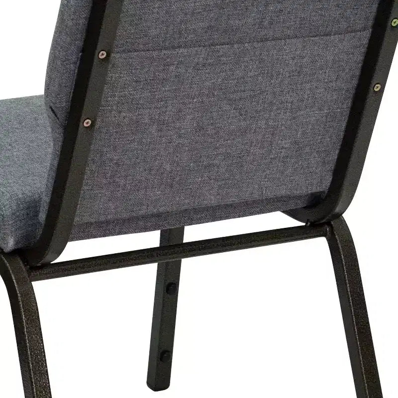 Lot de 4 chaises d'église empilables Emma et Oliver de 47 cm de large