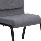 Lot de 4 chaises d'église empilables Emma et Oliver de 47 cm de large