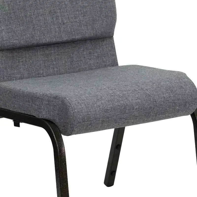 Lot de 4 chaises d'église empilables Emma et Oliver de 47 cm de large