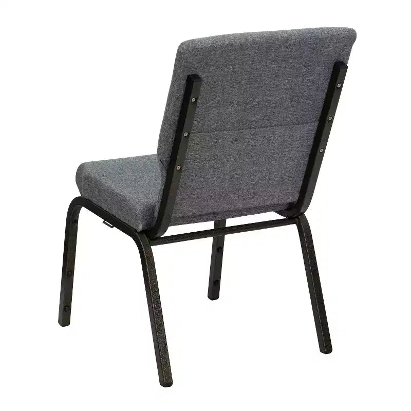 Lot de 4 chaises d'église empilables Emma et Oliver de 47 cm de large