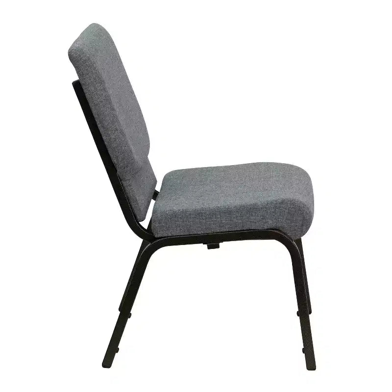 Lot de 4 chaises d'église empilables Emma et Oliver de 47 cm de large