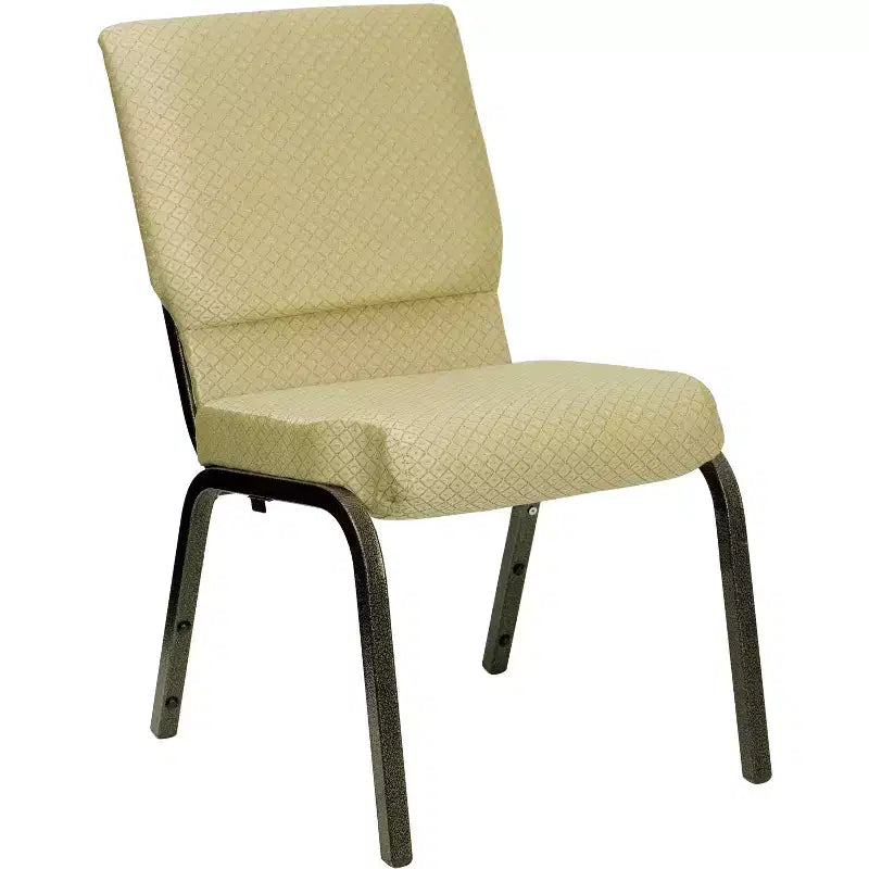 Lot de 4 chaises d'église empilables Emma et Oliver de 47 cm de large