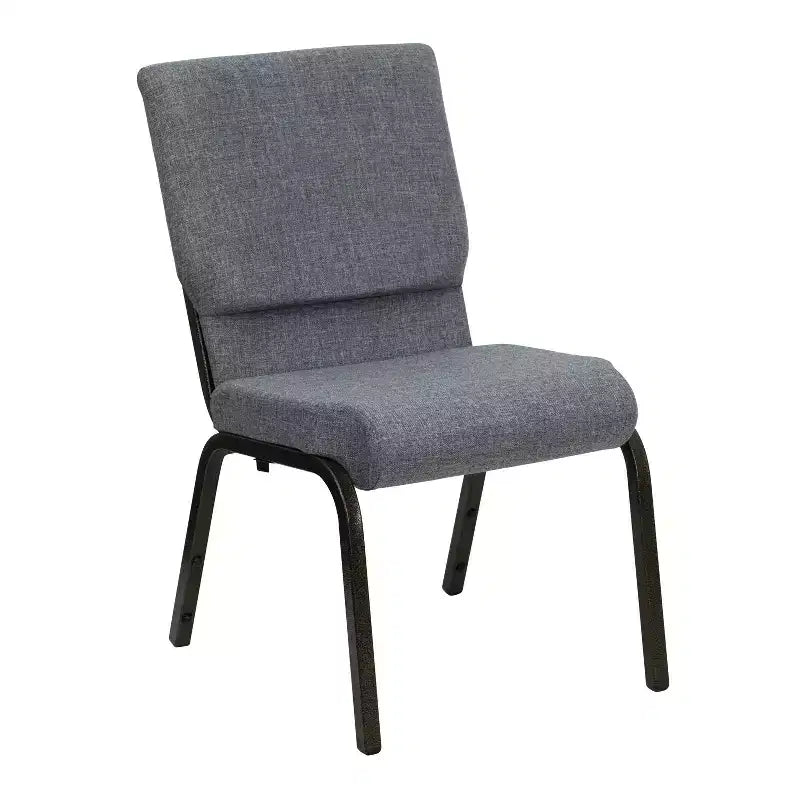 Lot de 4 chaises d'église empilables Emma et Oliver de 47 cm de large