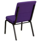 Lot de 4 chaises d'église empilables Emma et Oliver de 47 cm de large